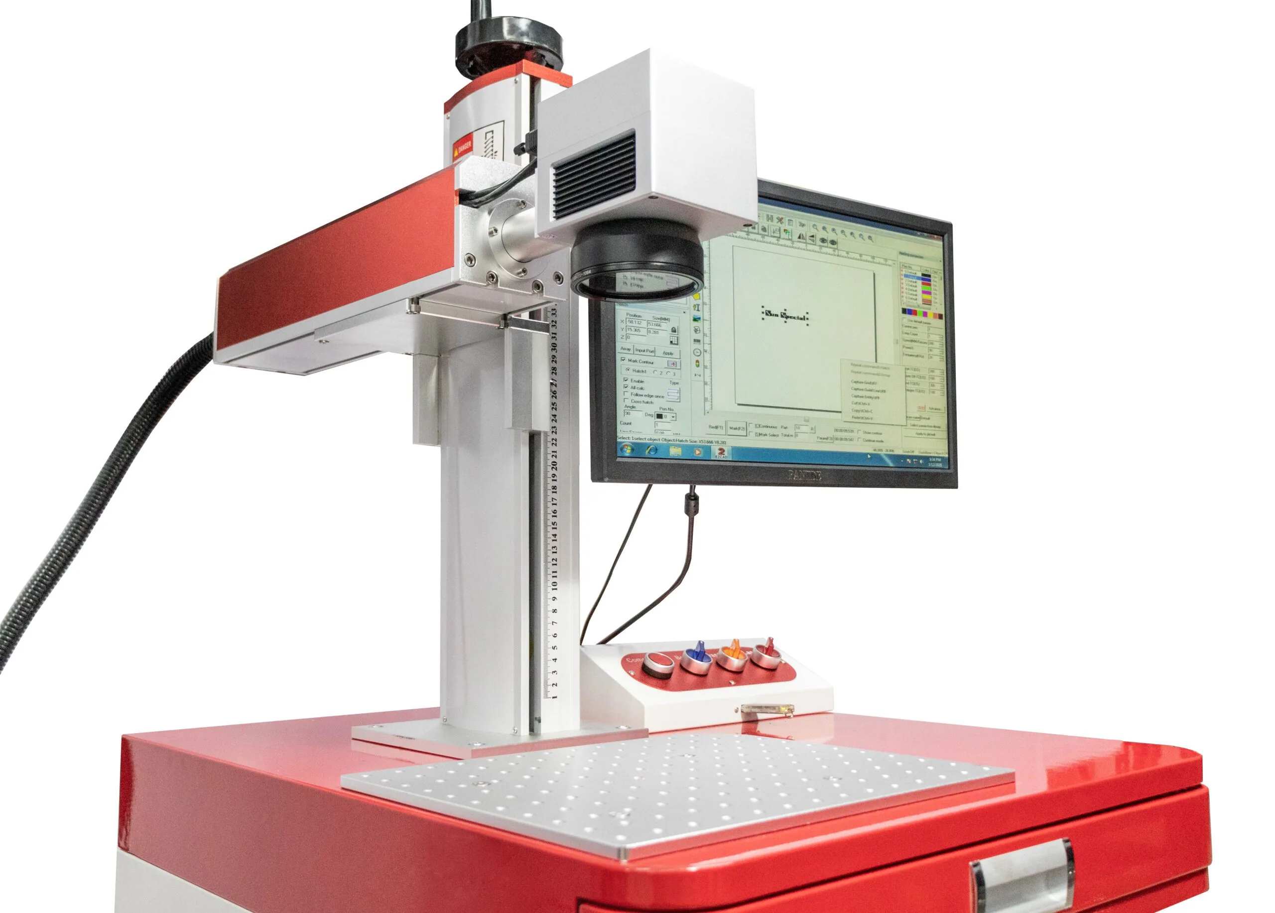 MÁQUINA GRAVAÇÃO LASER FIBER GALVANOMÉTRICA 20W 220V 50/60HZ FM20 - SUN SPECIAL - Imagem 2